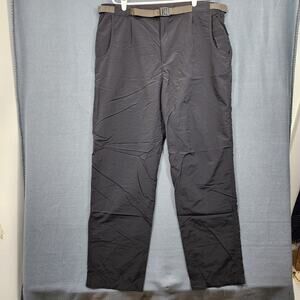Rail Riders Mens Pants XXL Black Nylon Lightweight Outdoors Hiking Gorpcore Belt